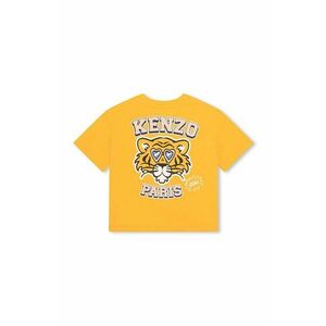 Kenzo Kids tricou de bumbac pentru copii culoarea galben imagine