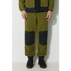 The North Face pantaloni de trening M Fleeski Y2K Pant culoarea verde, cu model, NF0A879MPIB1 imagine
