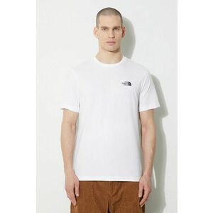 The North Face tricou M S/S Simple Dome Tee bărbați, culoarea alb, cu imprimeu, NF0A87NGFN41 imagine