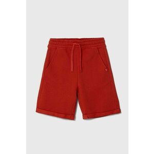 United Colors of Benetton pantaloni scurți din bumbac pentru copii culoarea rosu, talie reglabila imagine