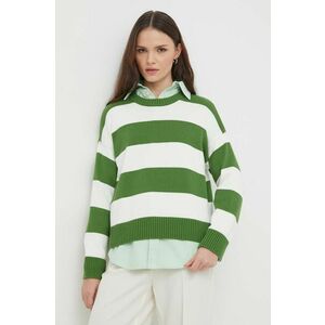 United Colors of Benetton pulover de bumbac culoarea verde imagine