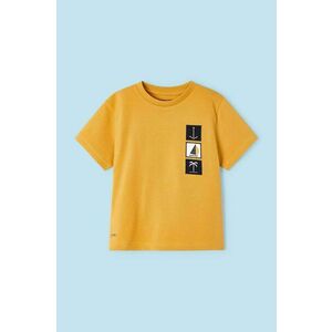 Mayoral tricou copii culoarea galben, cu imprimeu imagine