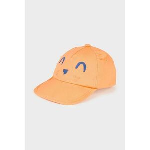 Mayoral șapcă din bumbac pentru copii culoarea portocaliu, cu imprimeu imagine