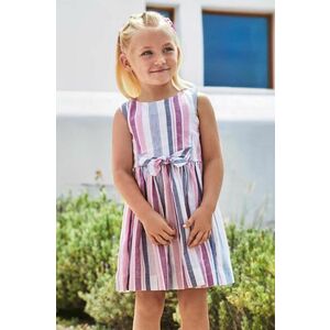 Mayoral rochie cu amestec de in pentru copii culoarea violet, mini, evazati imagine