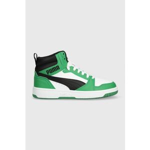 Puma sneakers pentru copii Rebound V6 Mid Jr culoarea verde imagine