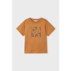 Mayoral tricou de bumbac pentru copii culoarea portocaliu, cu imprimeu imagine