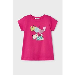 Mayoral tricou de bumbac pentru copii culoarea roz imagine
