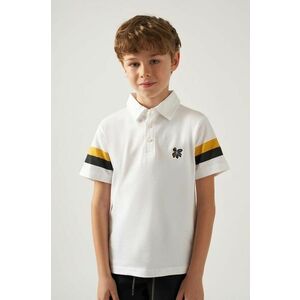 Mayoral tricouri polo din bumbac pentru copii culoarea alb imagine