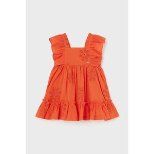 Mayoral rochie bebe culoarea portocaliu, mini, evazati imagine