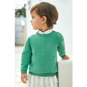 Mayoral pulover din bumbac pentru bebeluși culoarea verde, light imagine