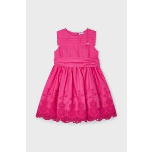 Mayoral rochie din bumbac pentru copii culoarea roz, mini, evazati imagine
