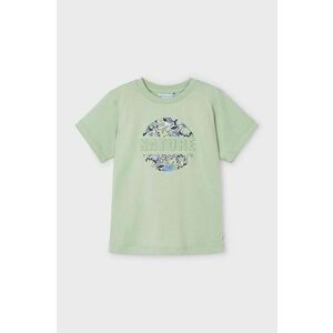 Mayoral tricou de bumbac pentru copii culoarea verde, cu imprimeu imagine