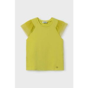 Mayoral tricou de bumbac pentru copii culoarea galben imagine