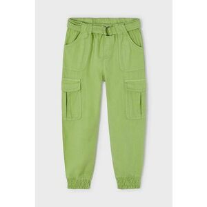 Mayoral pantaloni copii culoarea verde, neted imagine