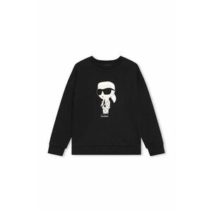 Karl Lagerfeld bluza copii culoarea negru, cu imprimeu imagine