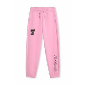 Karl Lagerfeld pantaloni de trening pentru copii culoarea roz, cu imprimeu imagine
