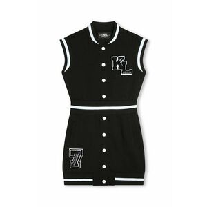 Karl Lagerfeld rochie fete culoarea negru, mini, drept imagine
