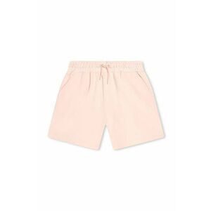 Kenzo Kids pantaloni scurți din bumbac pentru copii culoarea roz, neted, talie reglabila imagine