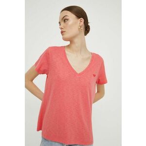 Superdry tricou femei, culoarea roz imagine