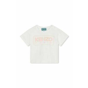 Kenzo Kids tricou de bumbac pentru copii culoarea alb imagine