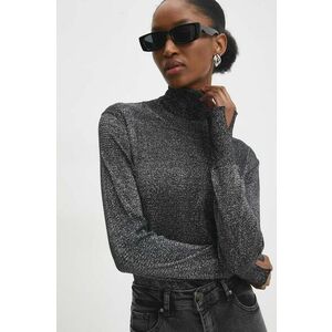 Answear Lab pulover femei, culoarea negru, light, cu guler imagine