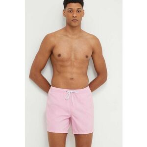 Quiksilver pantaloni scurti de baie culoarea roz imagine