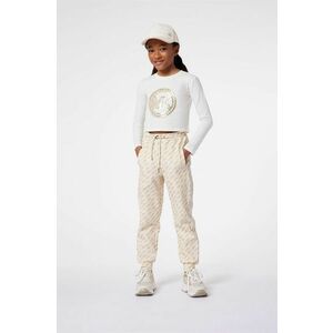 Michael Kors pantaloni de trening pentru copii culoarea bej, modelator imagine