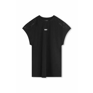 Dkny Rochie culoarea negru, mini, model drept imagine