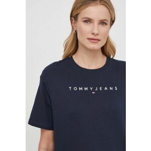 Tommy Jeans tricou din bumbac femei, culoarea bleumarin DW0DW17836 imagine
