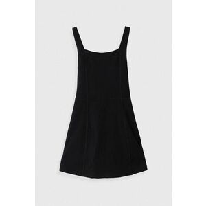 Abercrombie & Fitch rochie fete culoarea negru, mini, drept imagine