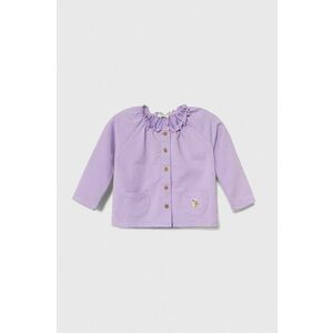 United Colors of Benetton bluza bebe culoarea violet, neted imagine