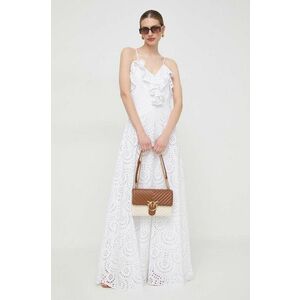 Silvian Heach rochie culoarea alb, maxi, evazati imagine