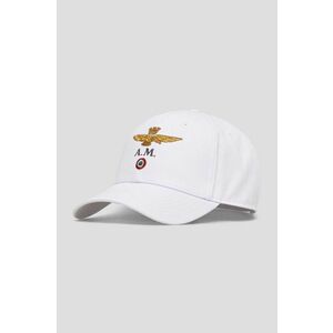 Aeronautica Militare șapcă de baseball din bumbac culoarea alb, cu imprimeu imagine