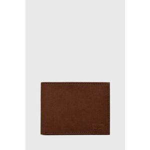 Levi's portofel de piele culoarea maro imagine