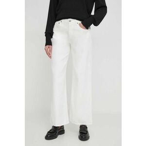 Sisley jeansi femei, culoarea alb imagine