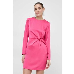 Silvian Heach rochie culoarea roz, mini, drept imagine