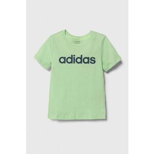 adidas tricou de bumbac pentru copii culoarea verde imagine