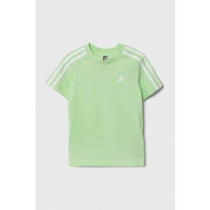 adidas tricou de bumbac pentru copii culoarea verde, cu imprimeu imagine