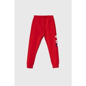 Fila pantaloni de trening pentru copii culoarea rosu, cu imprimeu imagine