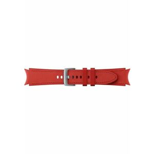 Curea smartwatch Hybrid Leather Band pentru Galaxy Watch4 20mm S/M - Red imagine