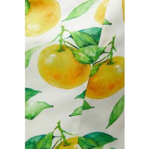 Bluza crop cu imprimeu cu fructe imagine