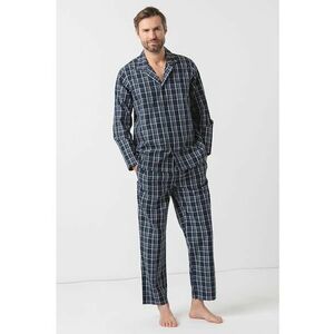 Pijama lunga cu model in carouri imagine