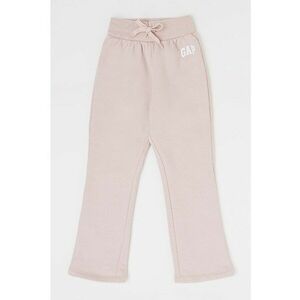 GAP Pantaloni copii culoarea roz, cu imprimeu imagine