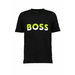 Boss tricou din bumbac Boss Casual culoarea verde, cu imprimeu imagine