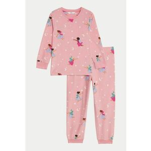 Pijama din material fleece cu imprimeu imagine