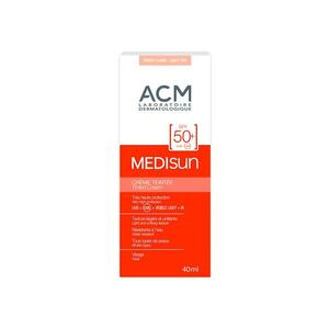 Crema colorata pentru protectie solara ACM Medisun SPF 50+ light tint - 40 ml imagine