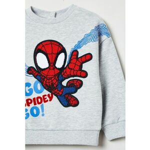Bluza de bumbac cu imprimeu Spiderman imagine