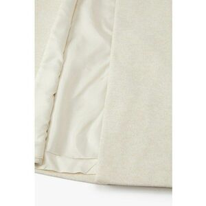 Palton lung cu garnitura de blana sintetica imagine
