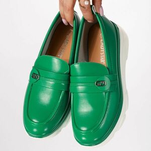 Pantofi casual dama verzi din piele ecologica Athena #18275 imagine