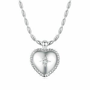 Colier din argint Heart Crystal Star imagine
